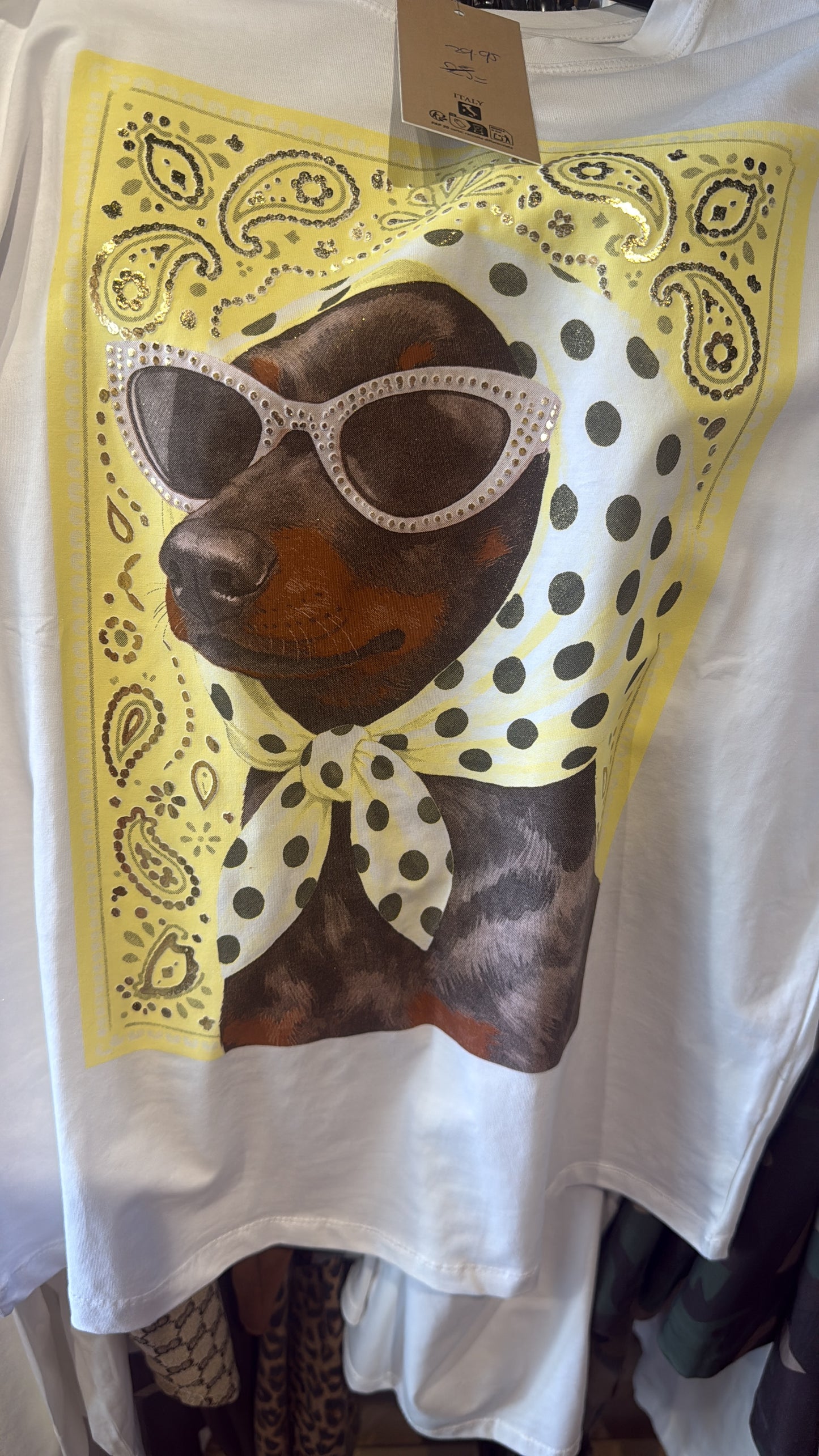 T shirt teckel pink