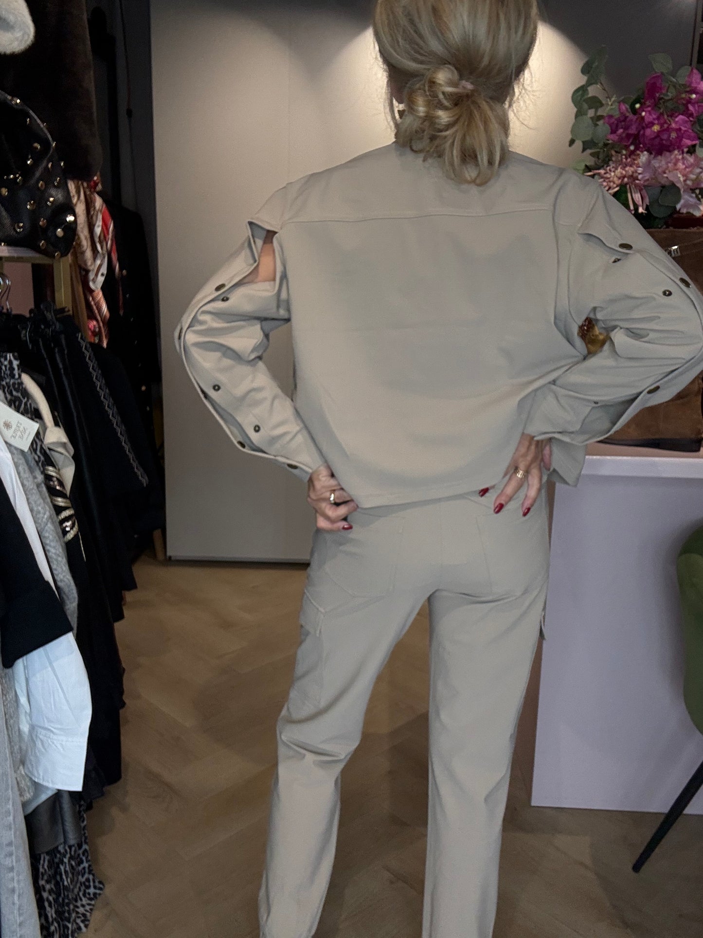 Mi Piace Travel Jacket Bonded Latte MP202681