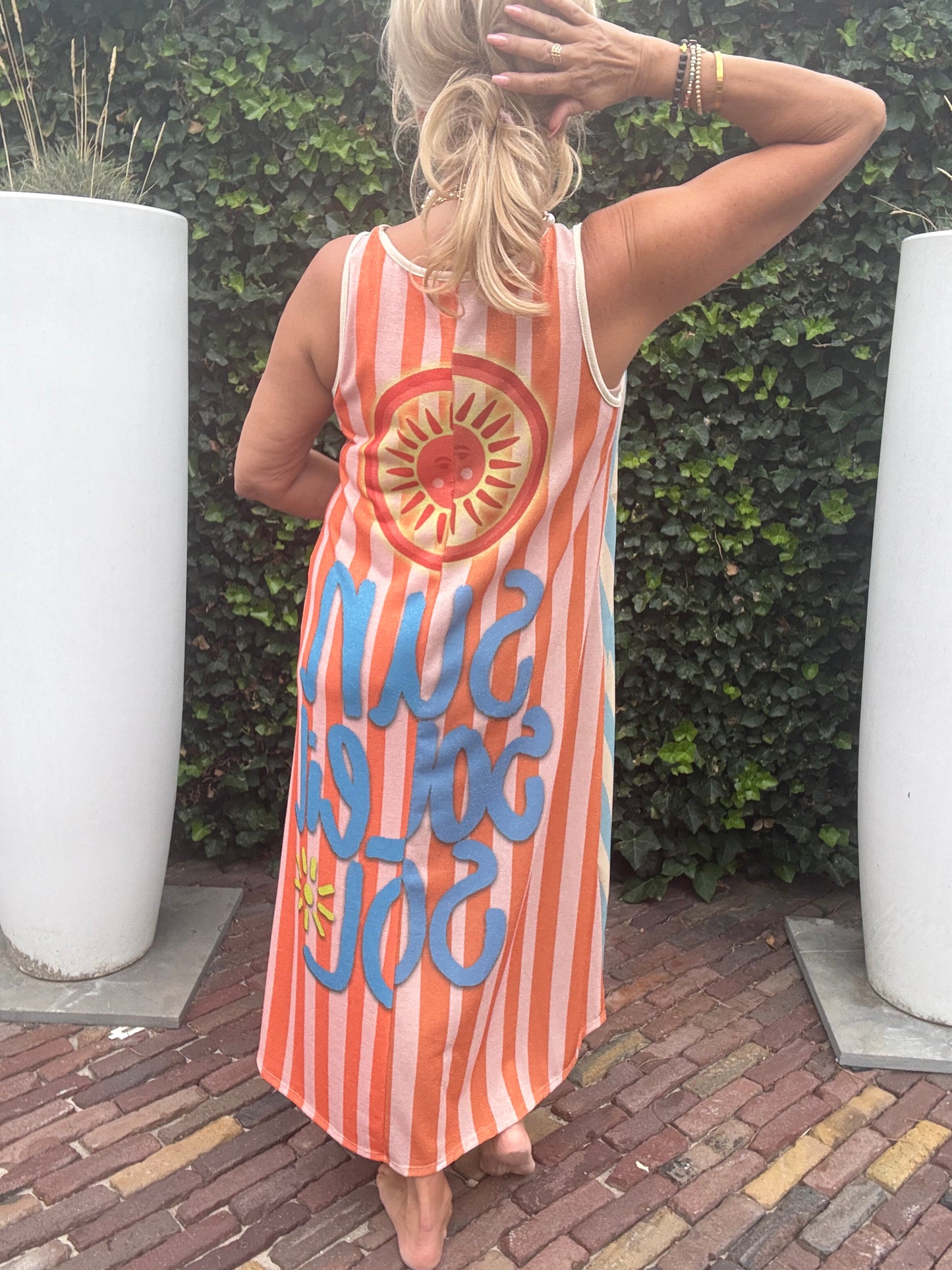 Dress sol bleu Orange