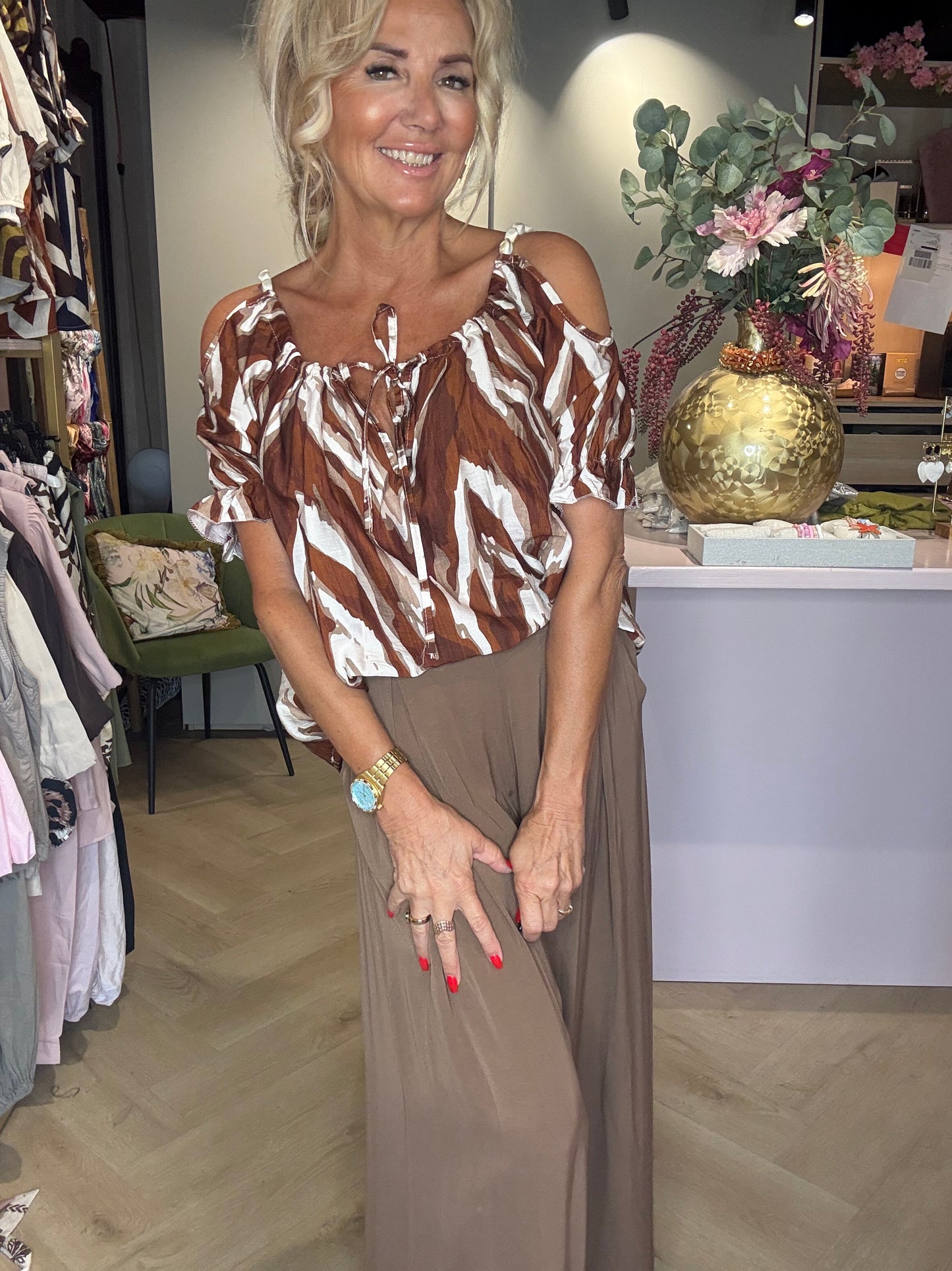 Briek pencil-print blouse