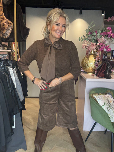 Vestje Bow Bruin 🤎