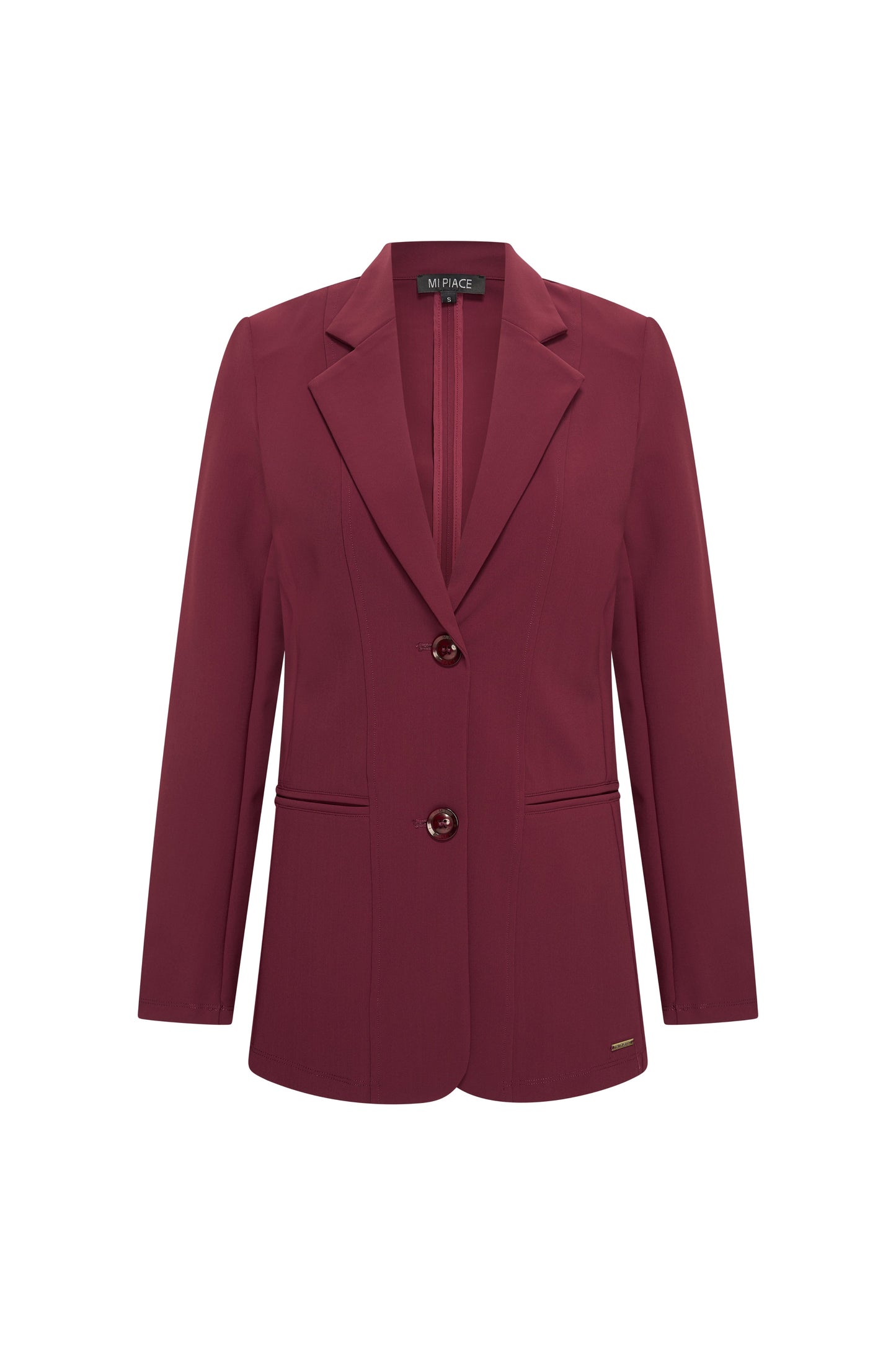 Mi Piace Bonded Travel Blazer Burgundy 202646