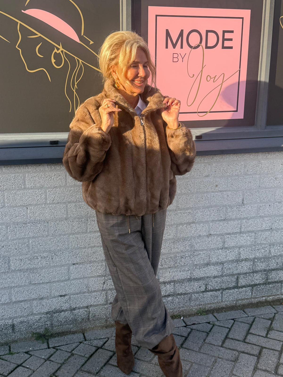 Bont jasje fake Furr camel