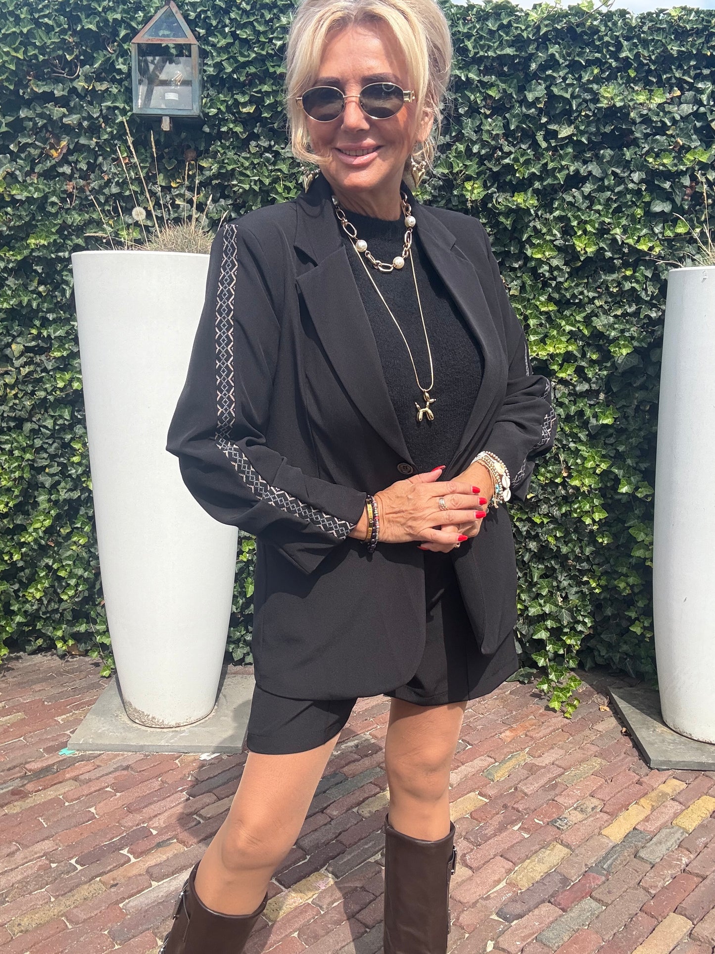 Twee Delige Set Bermuda Zwart 🖤
