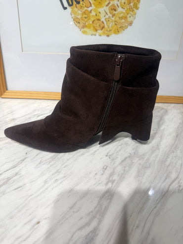 Laarsje Ellis kort model donker bruin