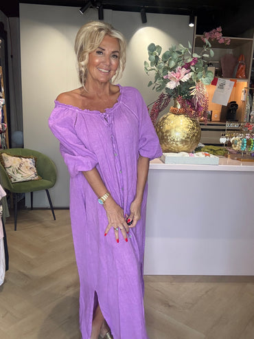 Malany Lilla Linen Dress