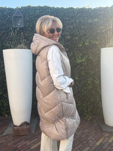 Body warmer Taupe Long