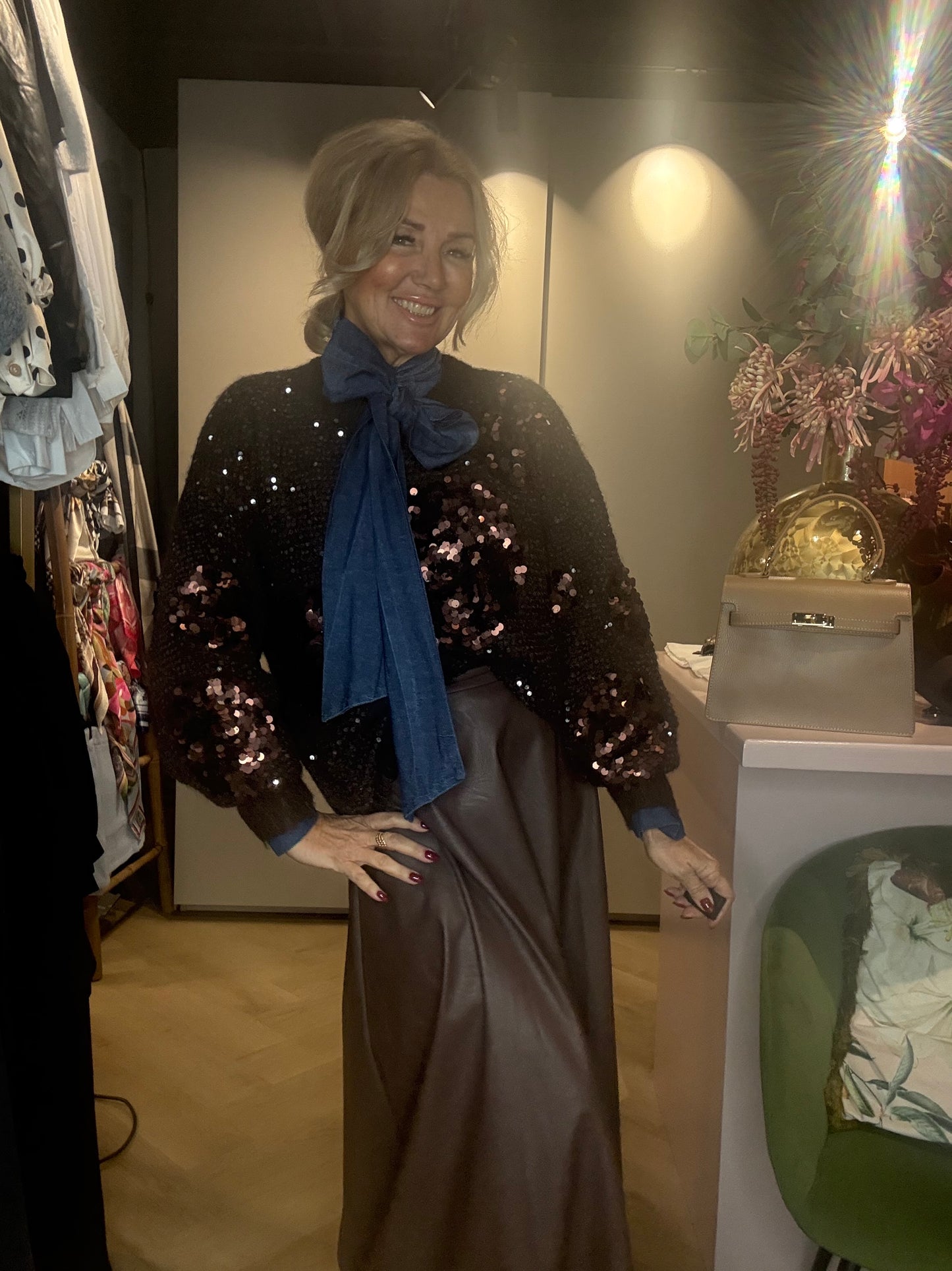 Rok Bruin Leatherlook Gerend Model