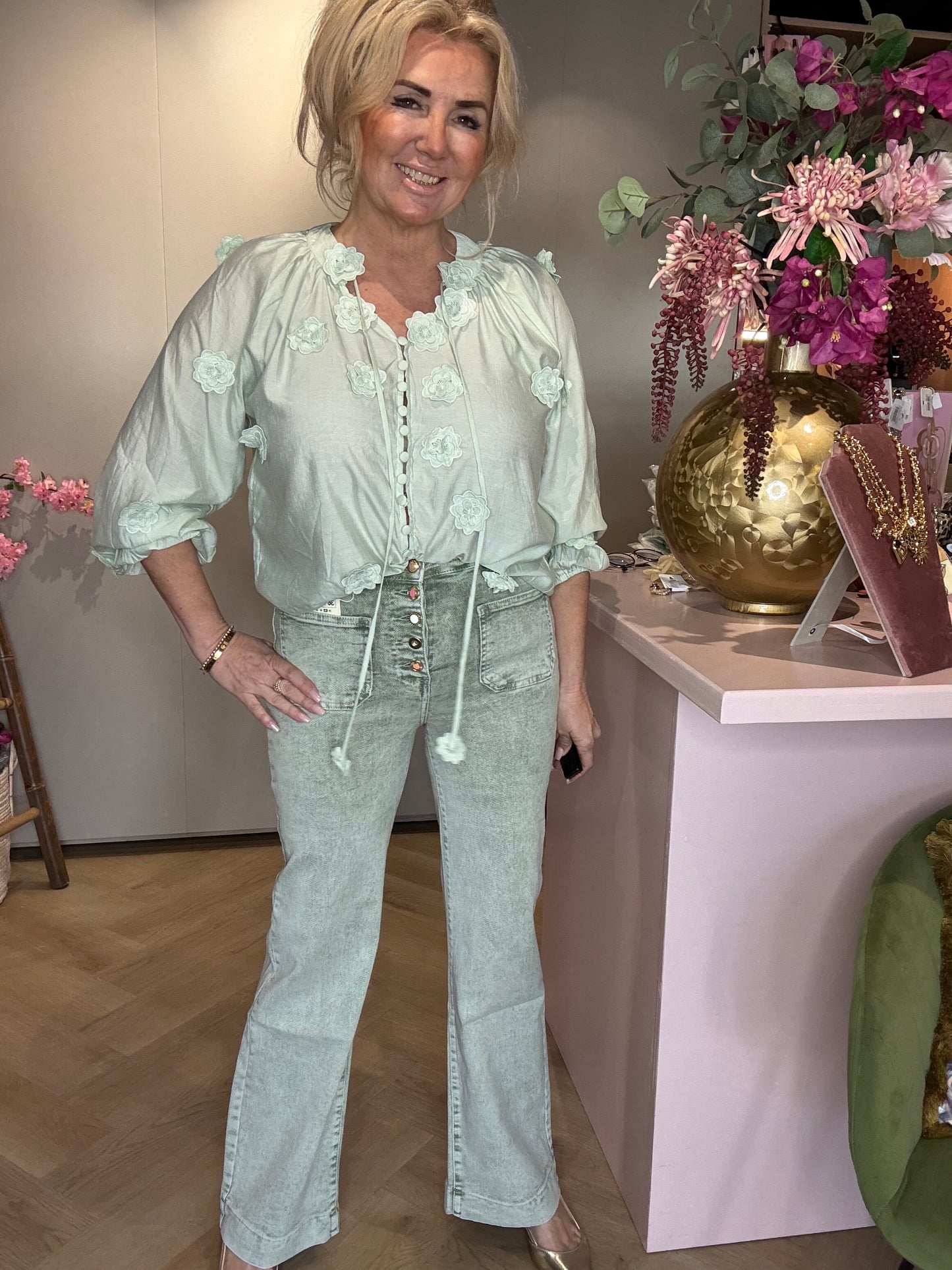 Jeans Broek Linde Groen