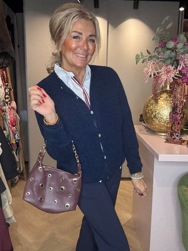 Vestje Baby Alpaca Donkerblauw