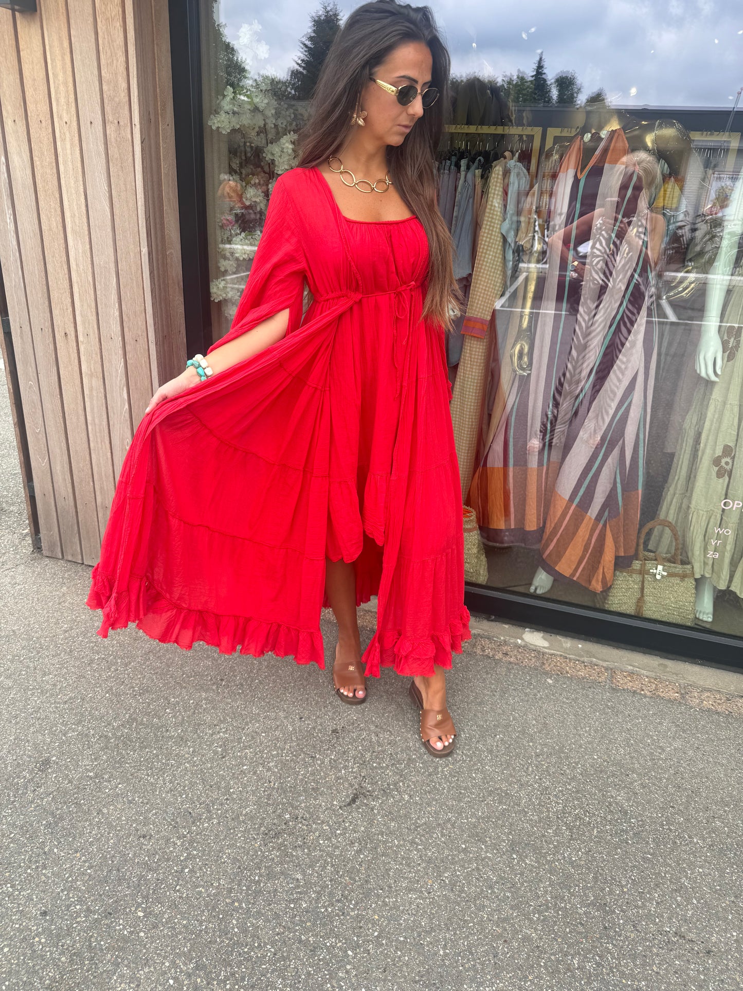 Jurkje kort Red Coral