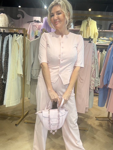 Triple Nine Blazer BLZ3912 Powder pink 🎀Gilet met mouw