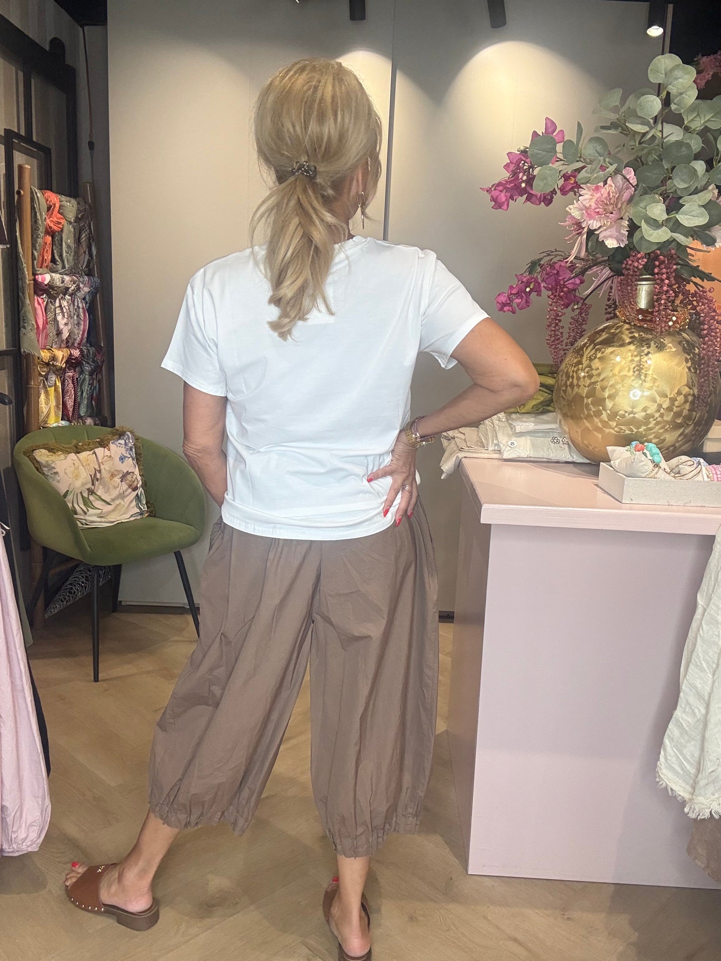 Vicky taupe póló
