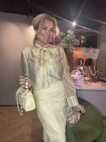 Alida Rok Puh Leatherlook Zacht Geel