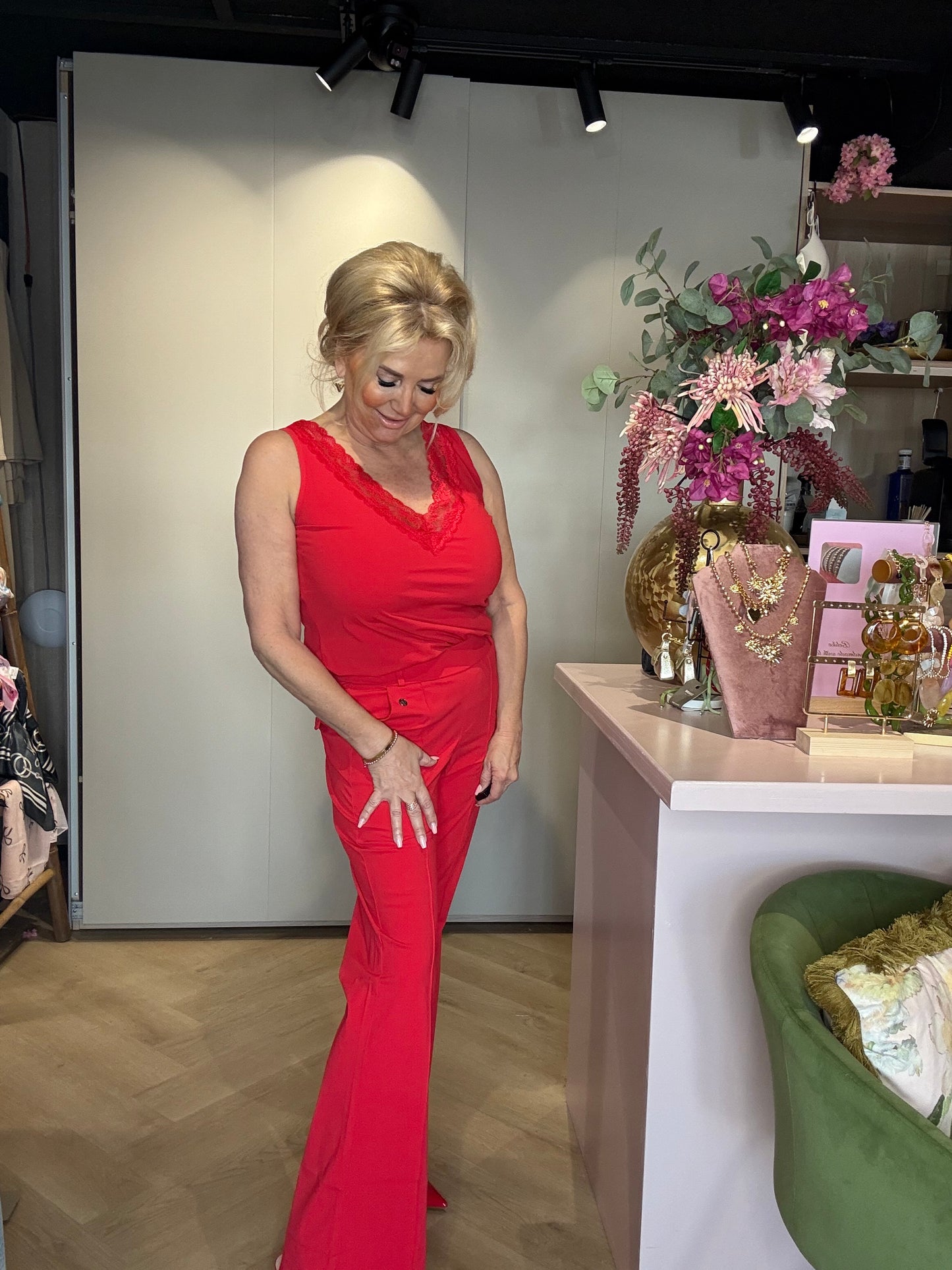 Top met Kant Triple Nine TP-6913 Rood