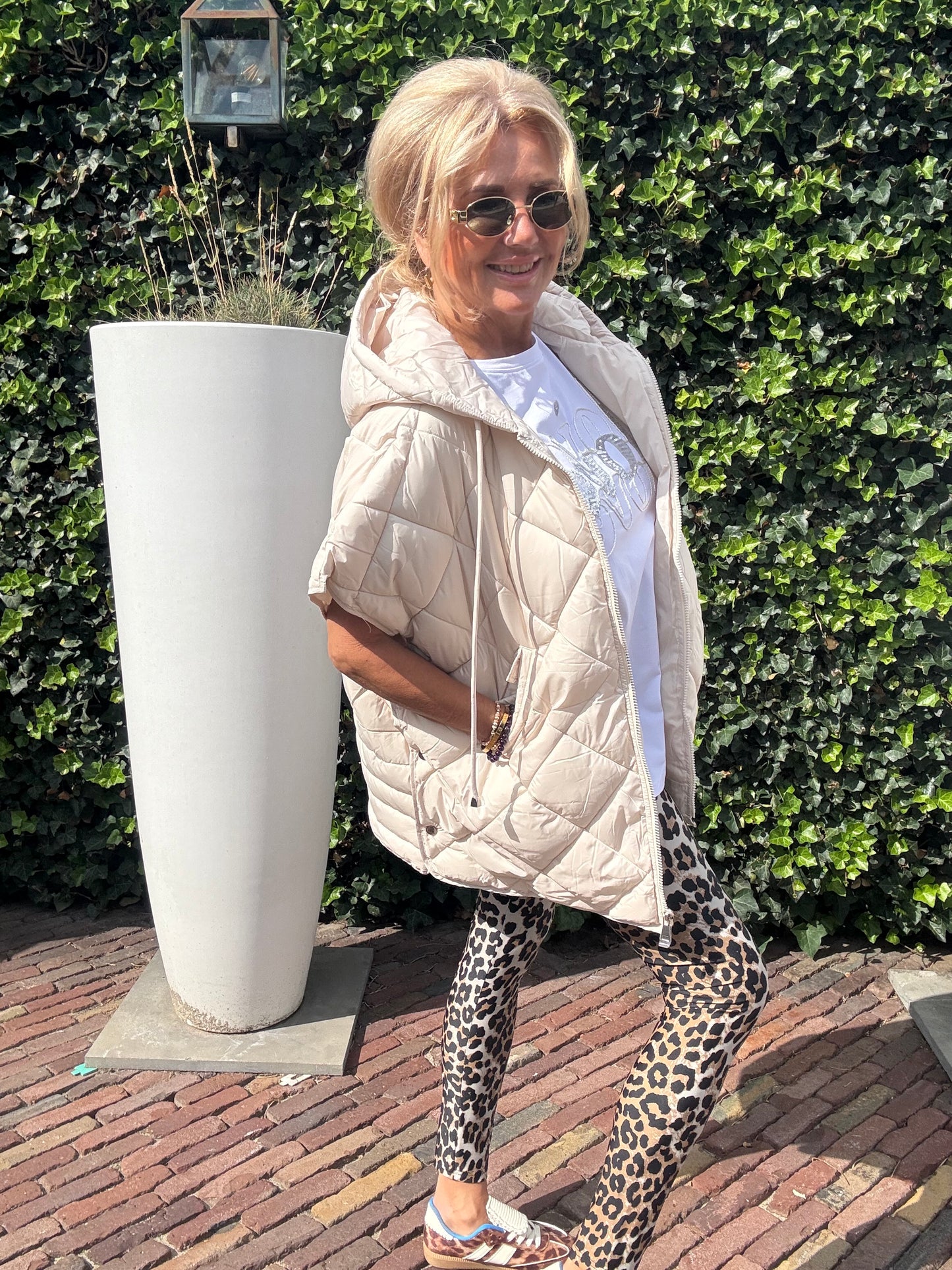 Puffy Bodywarmer Beige