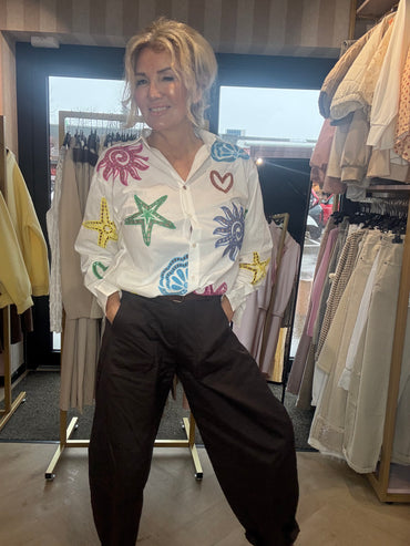 Barrel Broek Donker Bruin