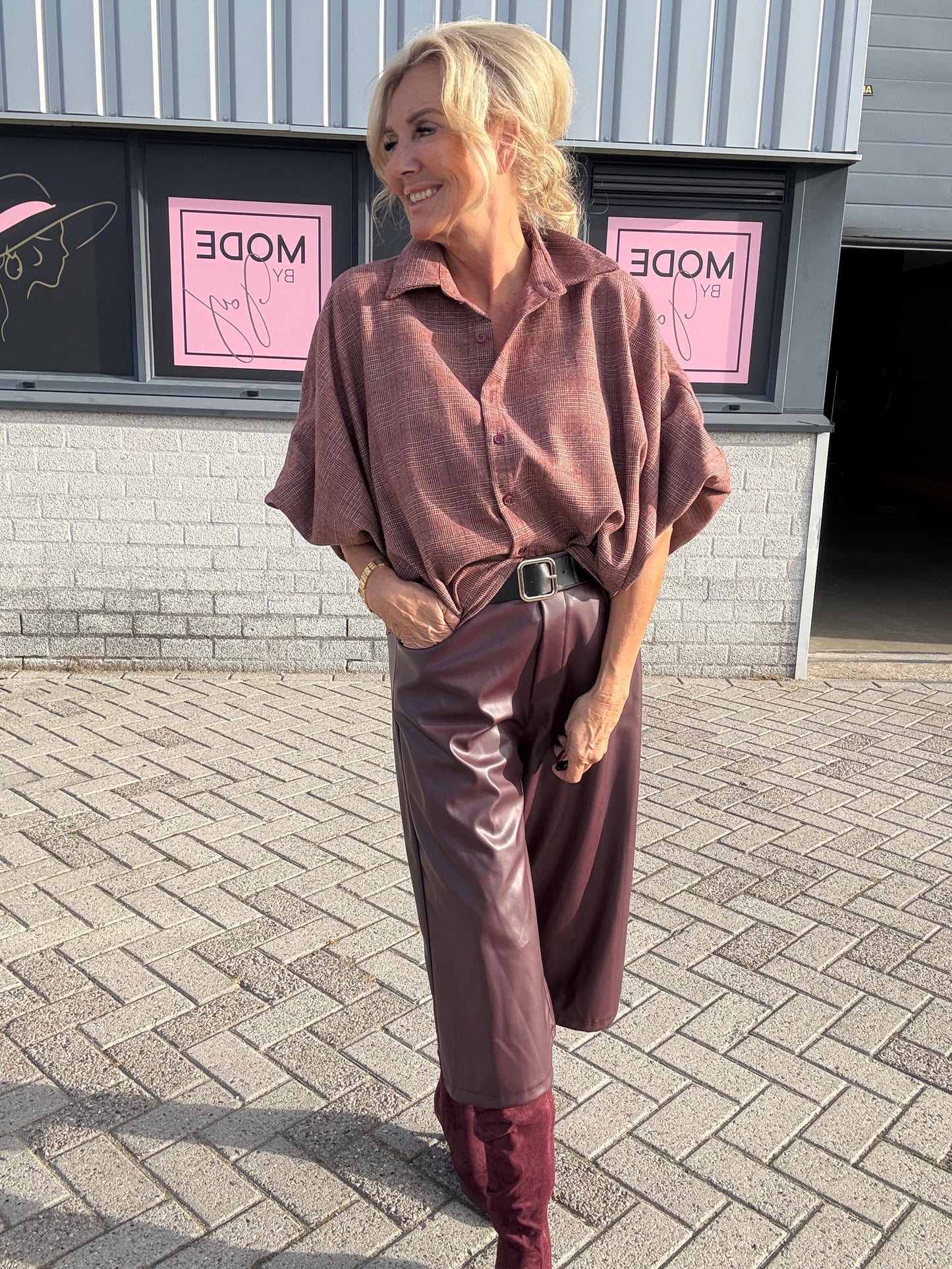 Blusa Esther burdeos