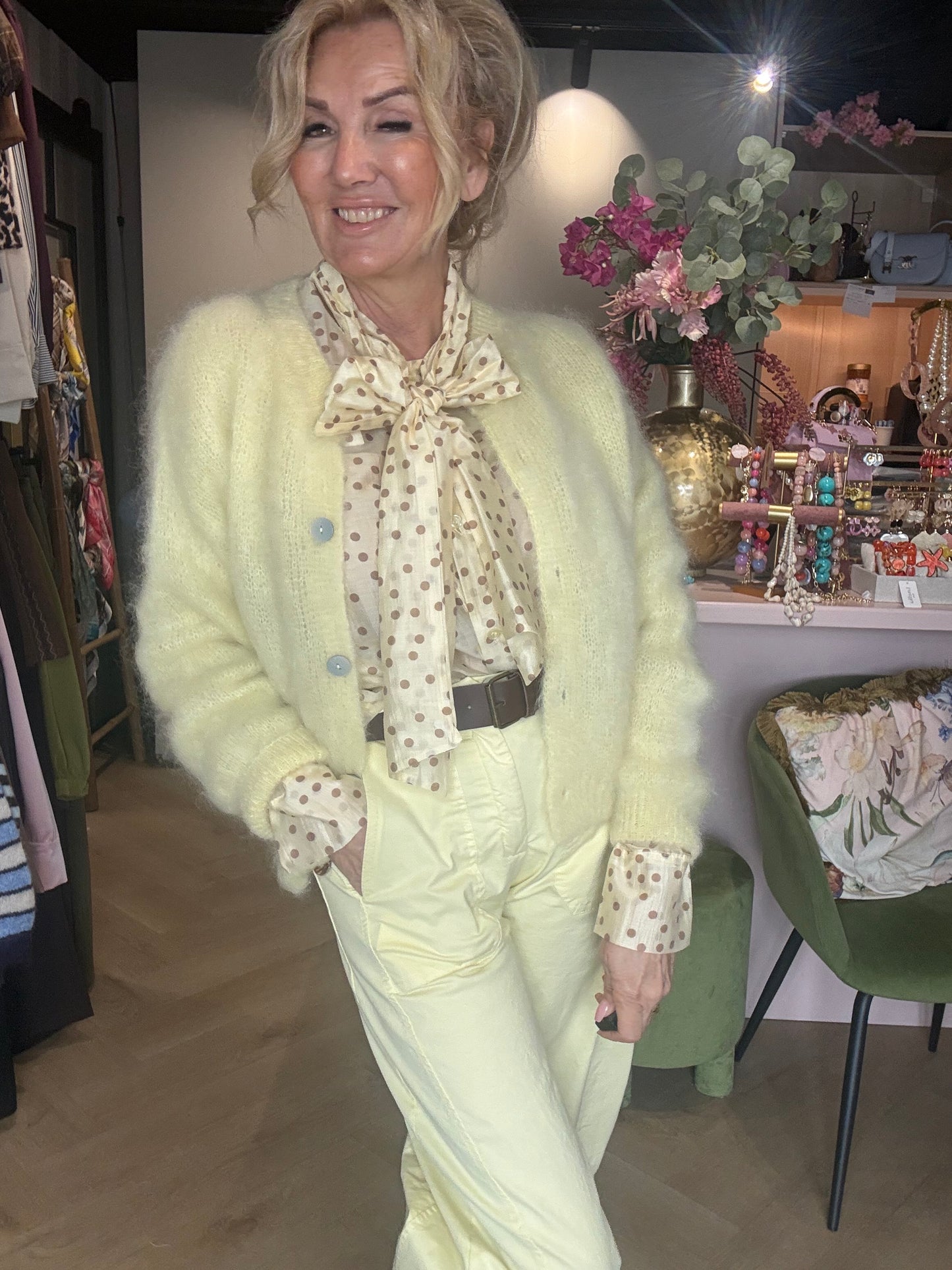 Bluse Butter Gul Prik