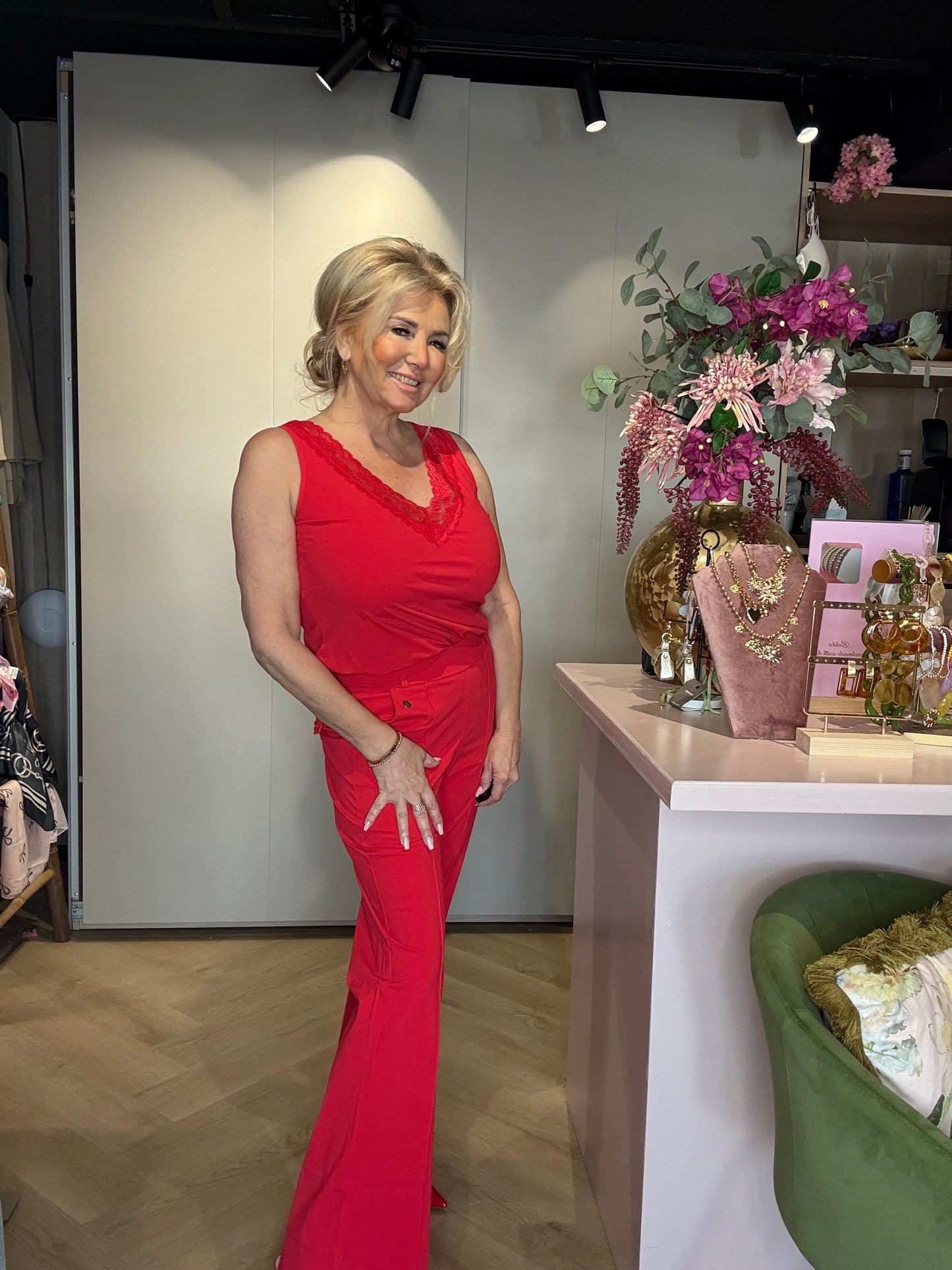 Top met Kant Triple Nine TP-6913 Rood