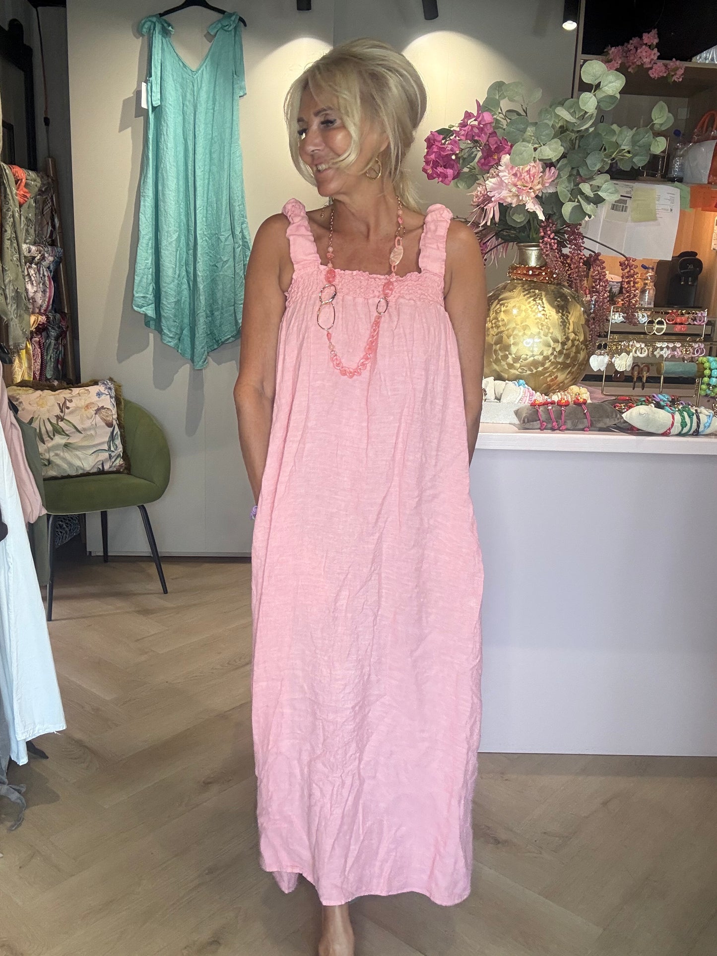 Kjole Lina NUDE rose