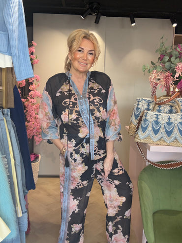 Set 2 Delig Voile Zwart