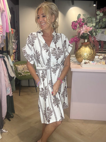Kleid Palm Off White