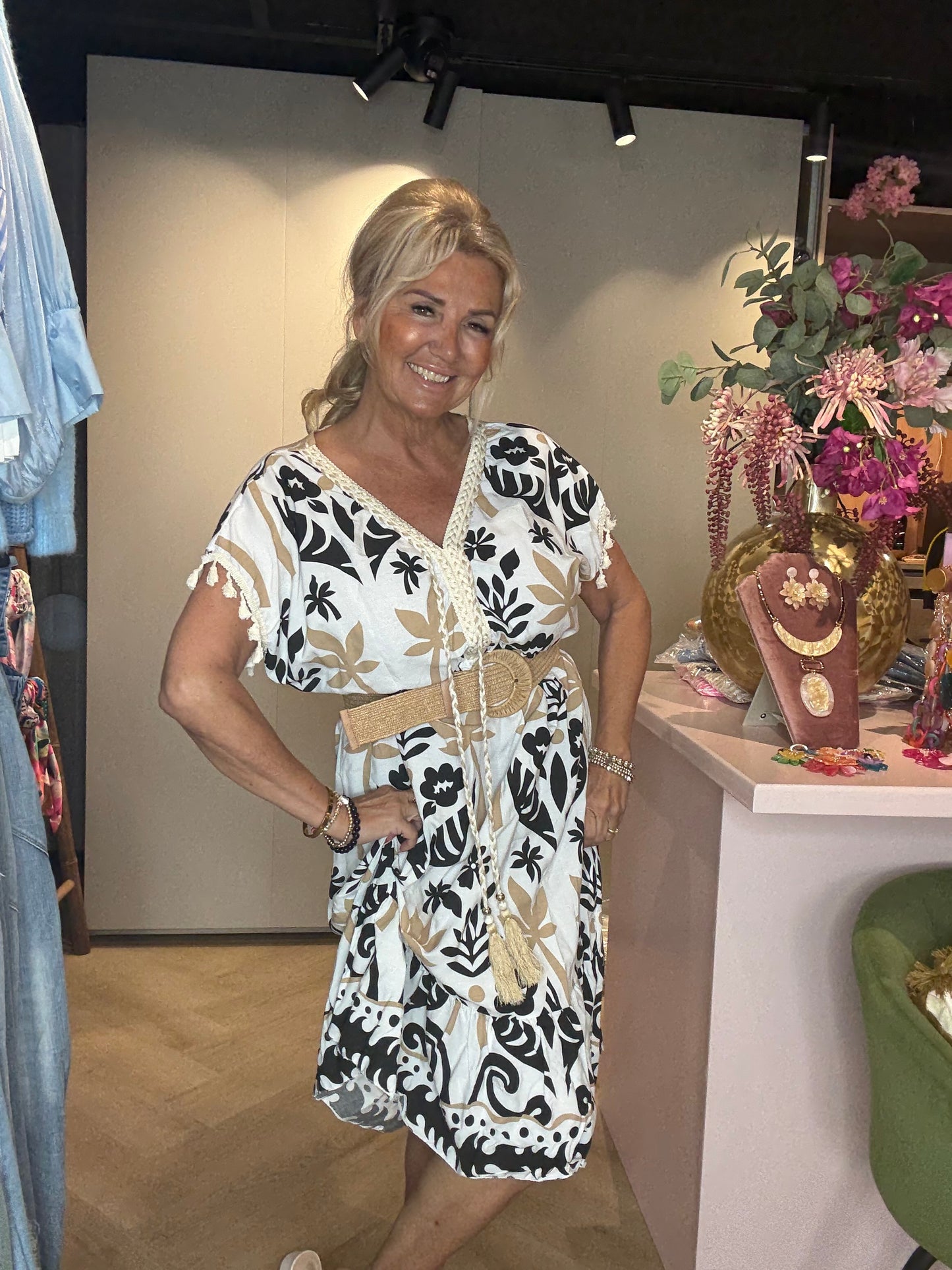 Jurk Tulum Dress Zwart