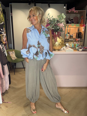 Broek harem Taupe