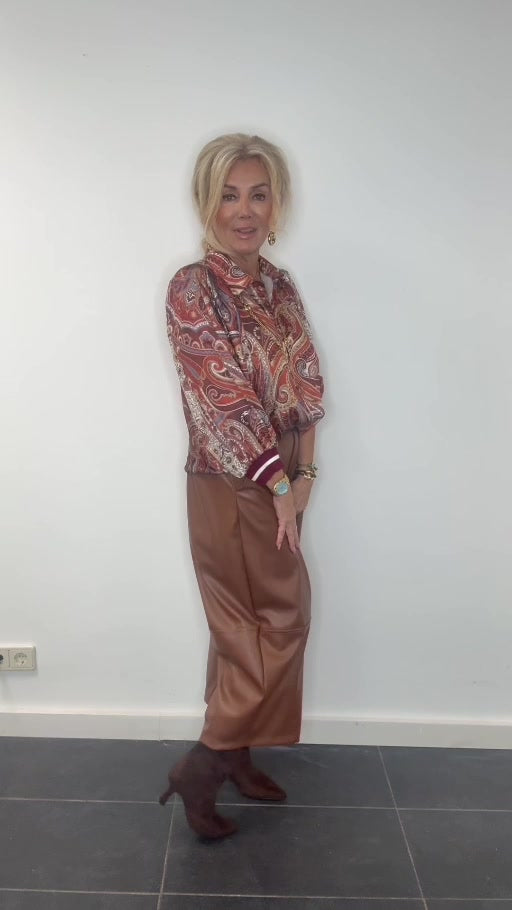 Blouse Paisley Cognac Forza