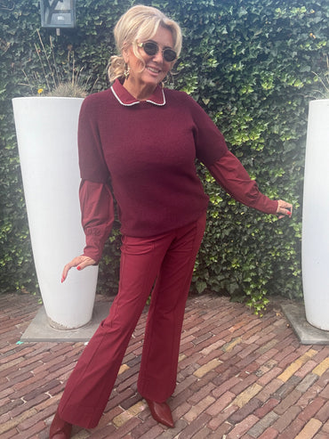 Triple Nine Trui Baby Alpaca 🦙 24870 Burgundy
