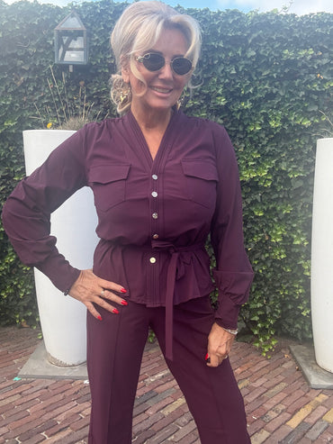 Triple Nine Blouse BLS5926 Deep Purple