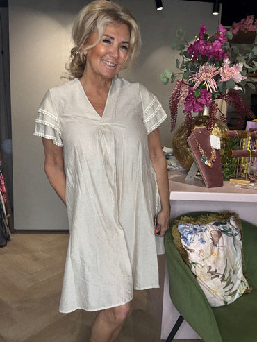 Jurk 🌾 Belle – Beige 🌾