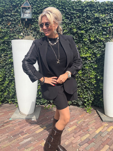 Twee Delige Set Bermuda Zwart 🖤