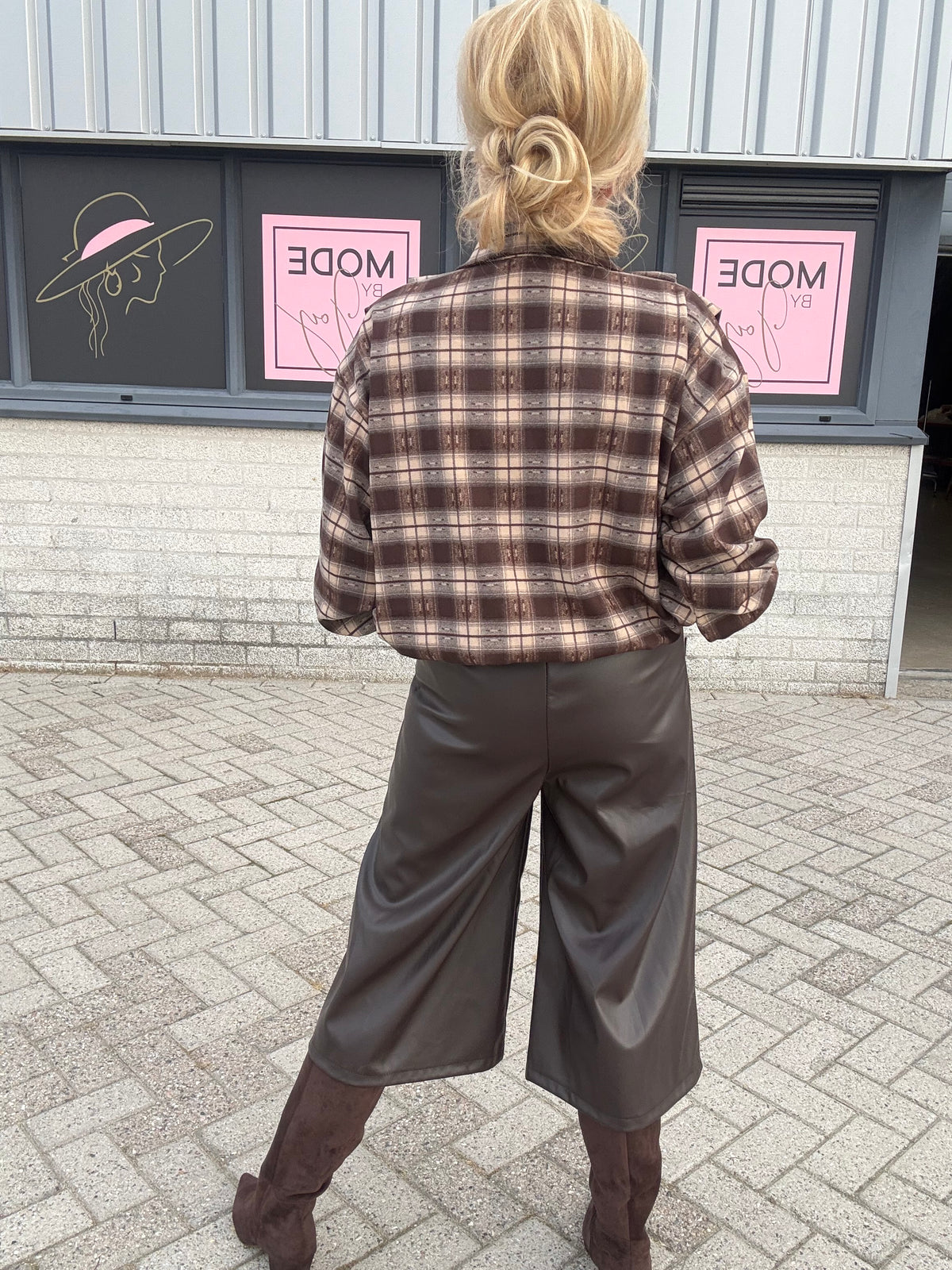Brown Flannel Blouse Jacket lizzy