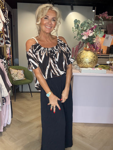 Blouse pencil zwart