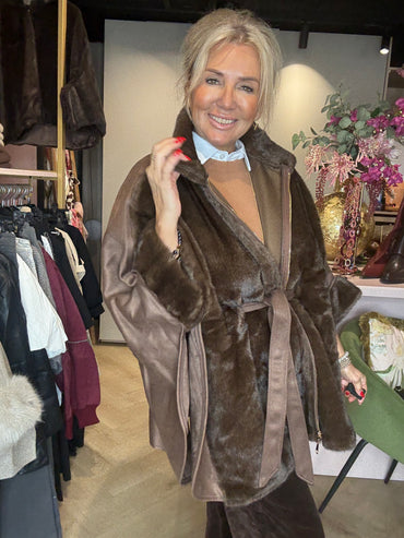 Poncho Jas Donkerbruin