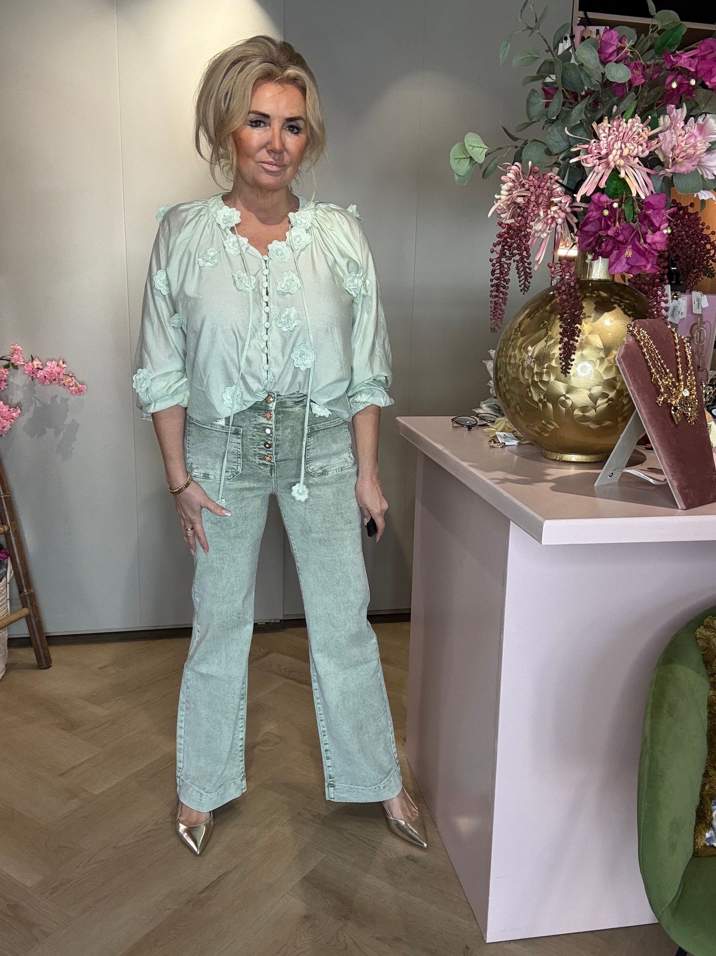 Jeans Broek Linde Groen