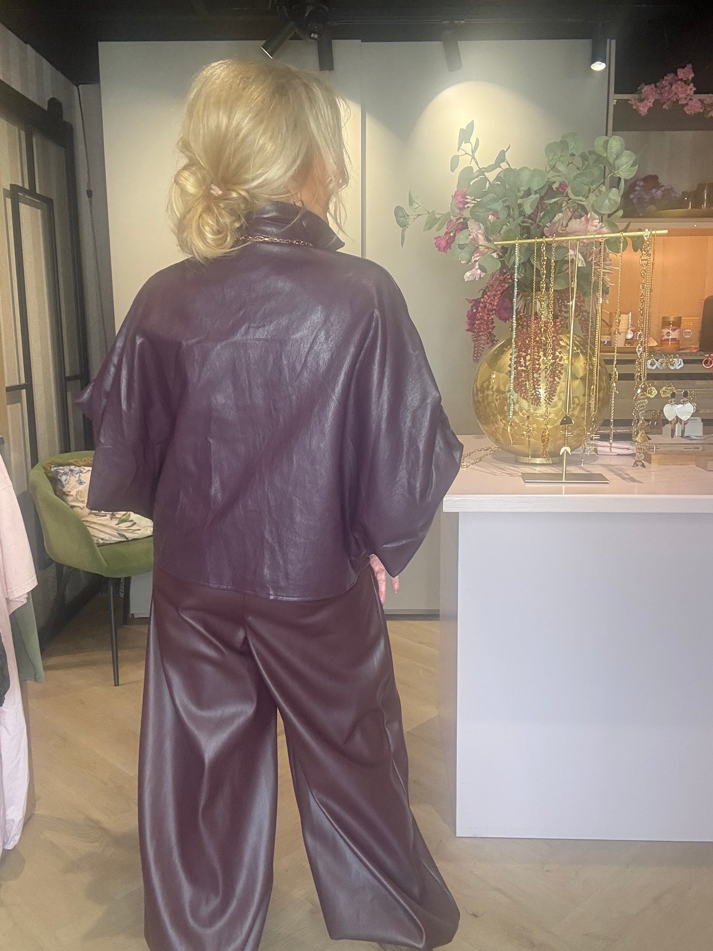 Blouse Emma Puh aubergine/bordeaux