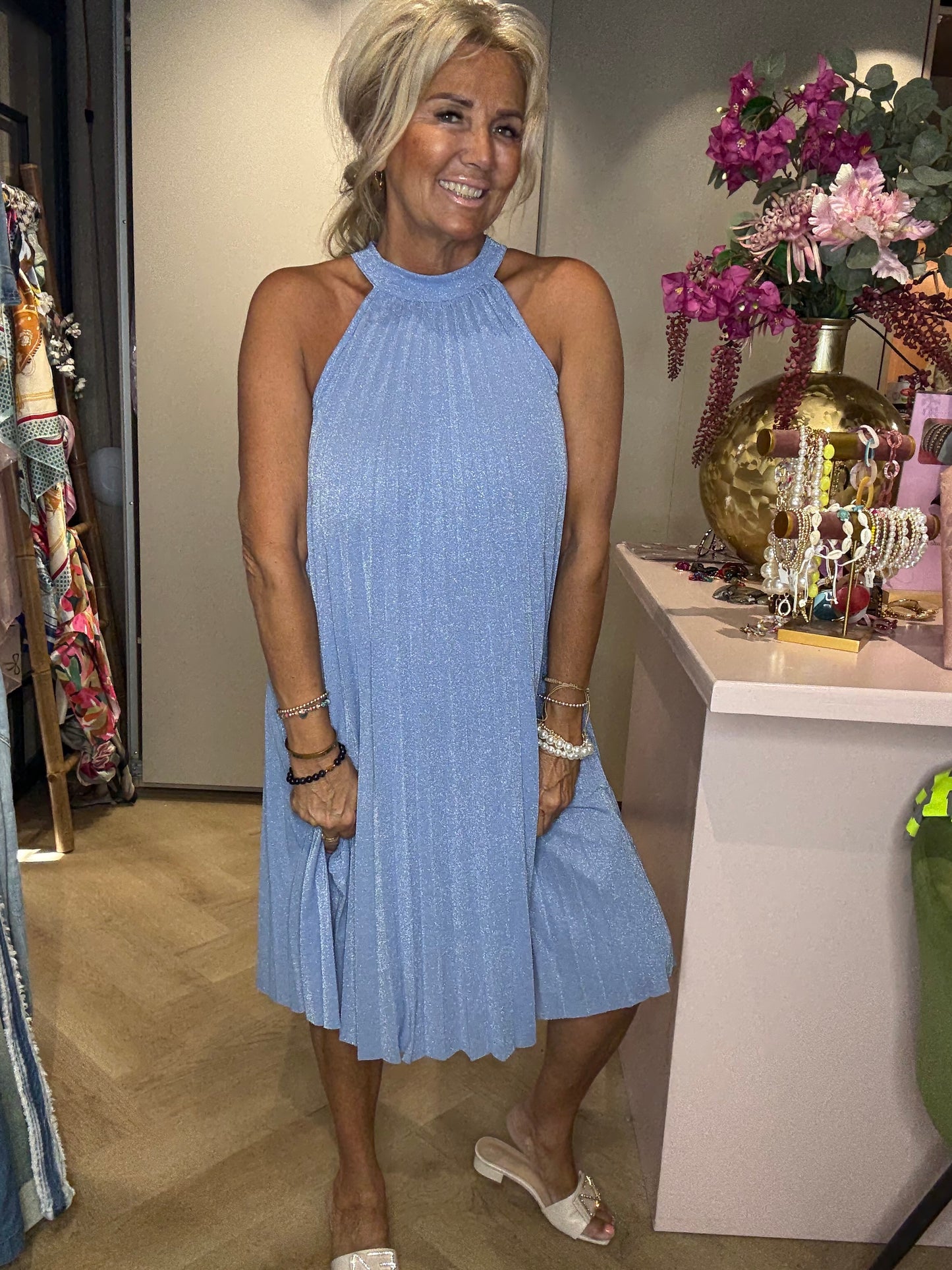 Halter Dress Bleu