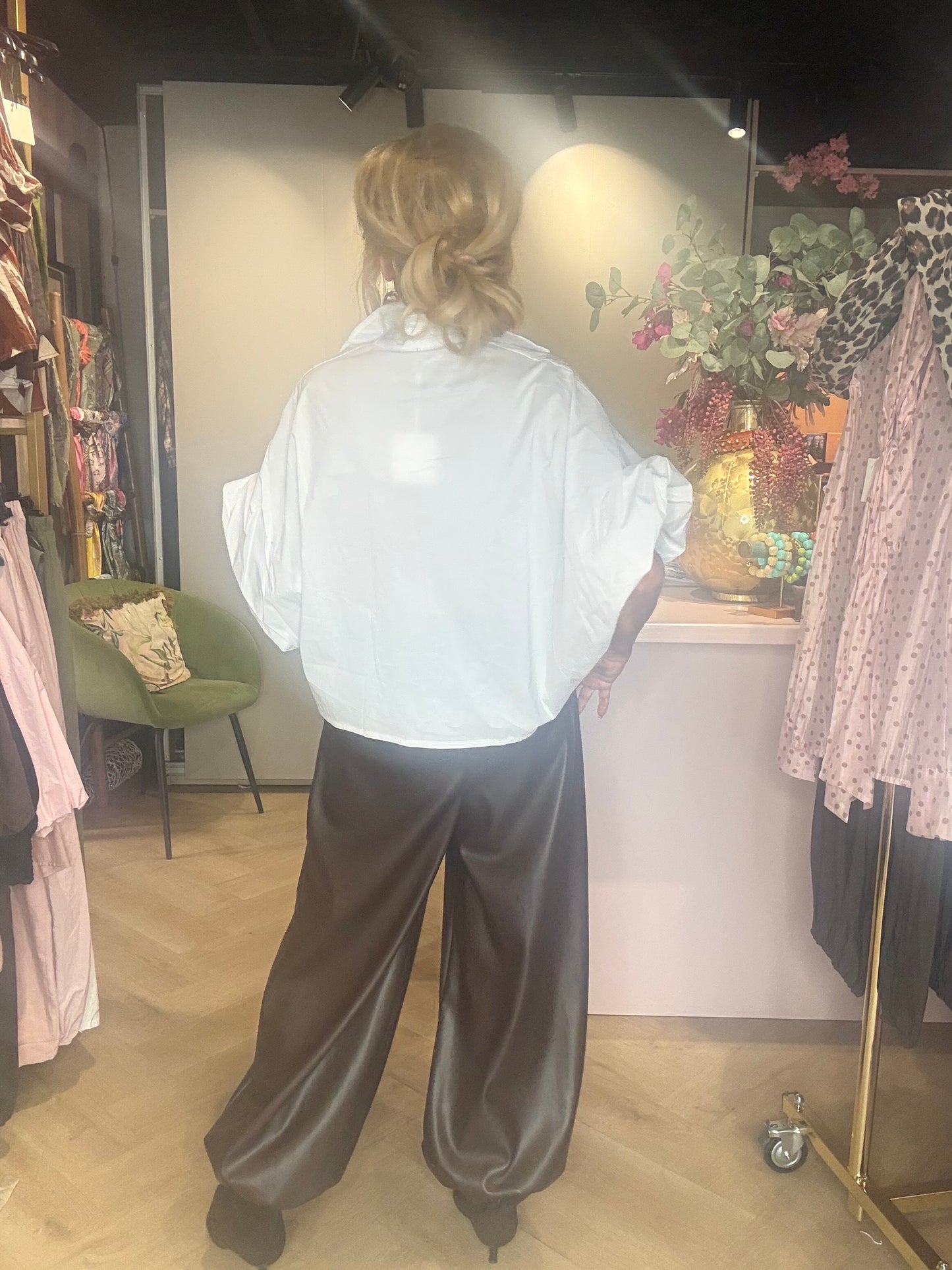 Broek ballon Puh donker bruin