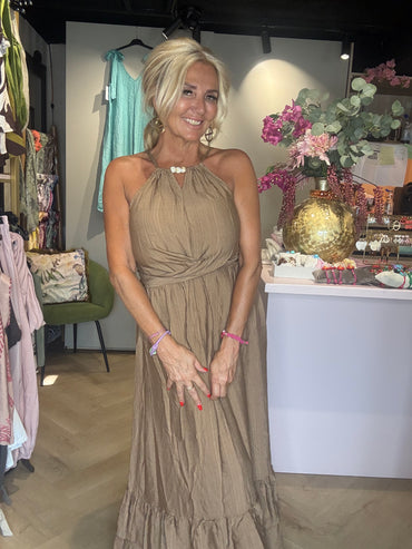 Kleid Athene Camel