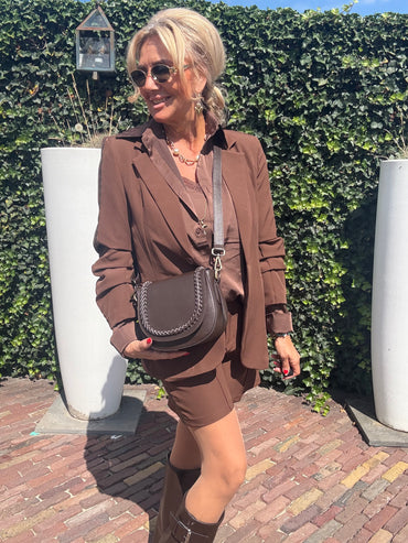 Twee Delig Set Choco Brown