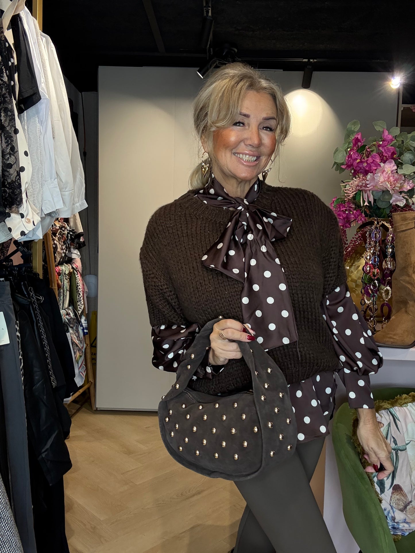 Truitje Grof gebreid korte mouw