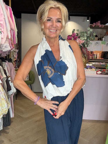 Top Flower Blau