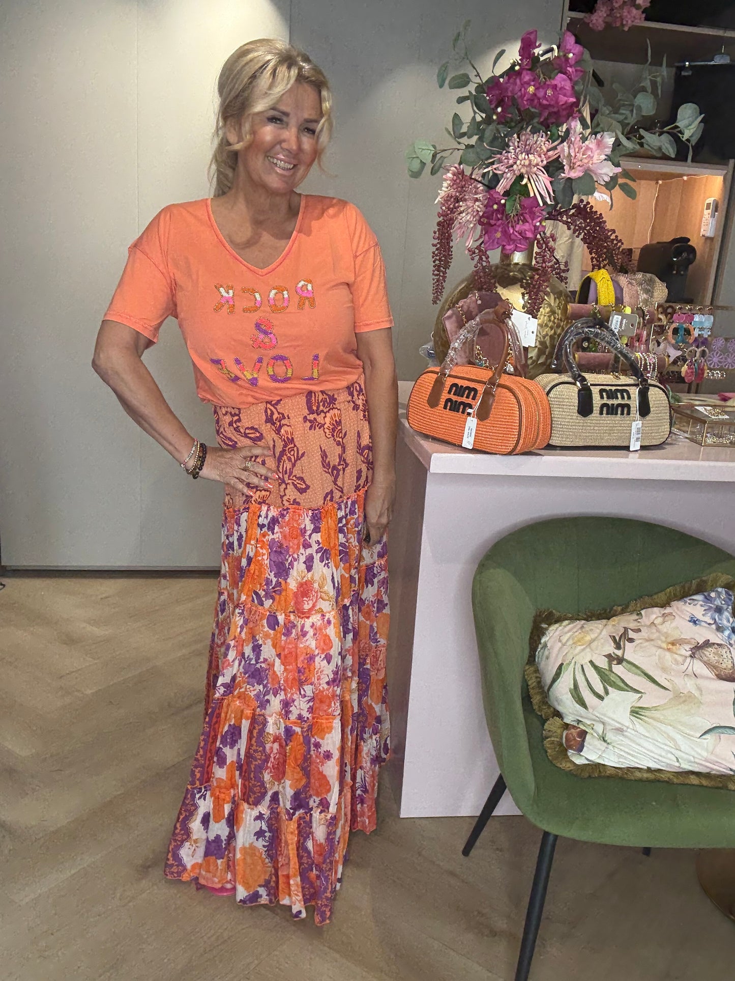 TShirt ๐ โRock & Love โ Oranje ๐ธ