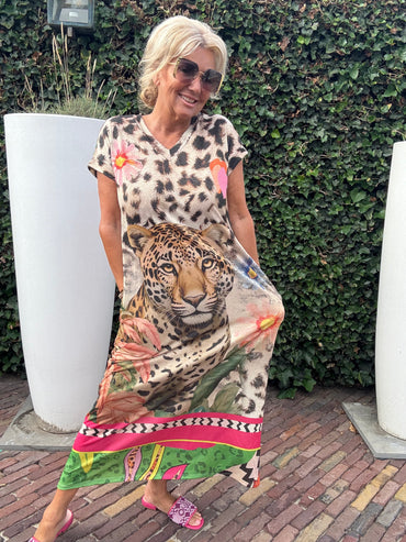 Dress Golden Bloom mouw 🌺