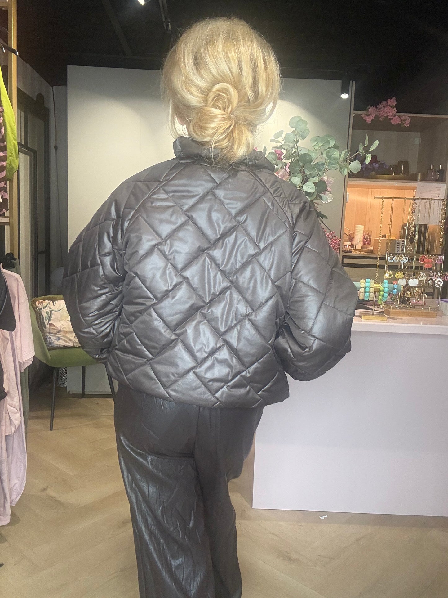 Gefütterte Jacke Eva Dunkelbraun