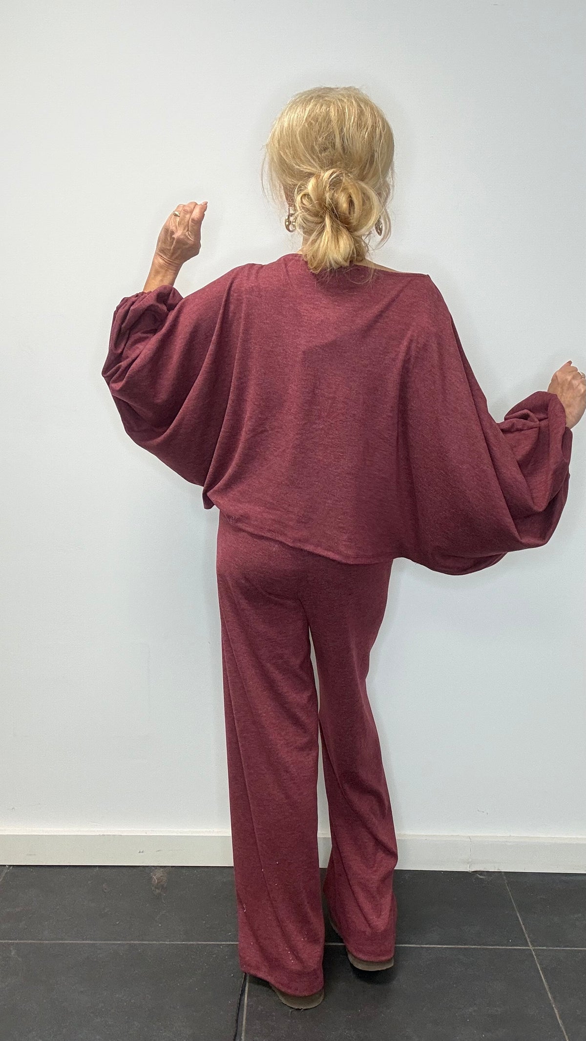 2 Delige set Comfy Balloon Burgundy
