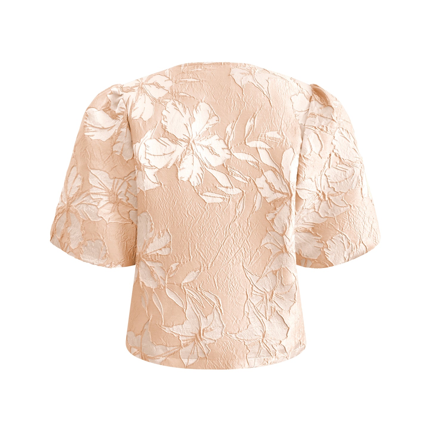 Triple Nine JA92408 – Jacket Short Sleeves (satijn) met gouden knopen Poeder Rose